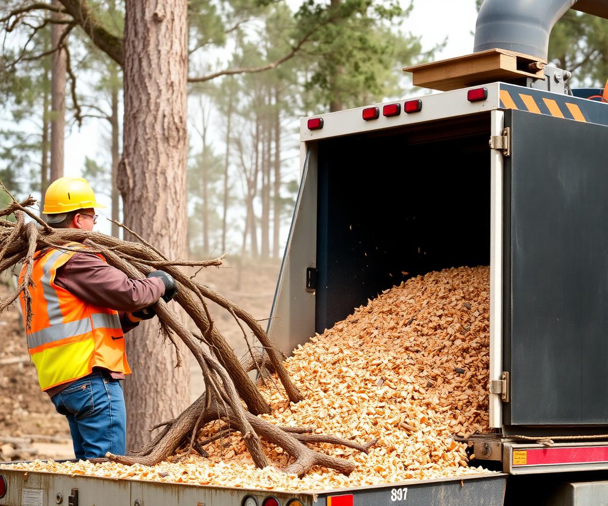 Chipping Brush On-Site — Bee Cave
