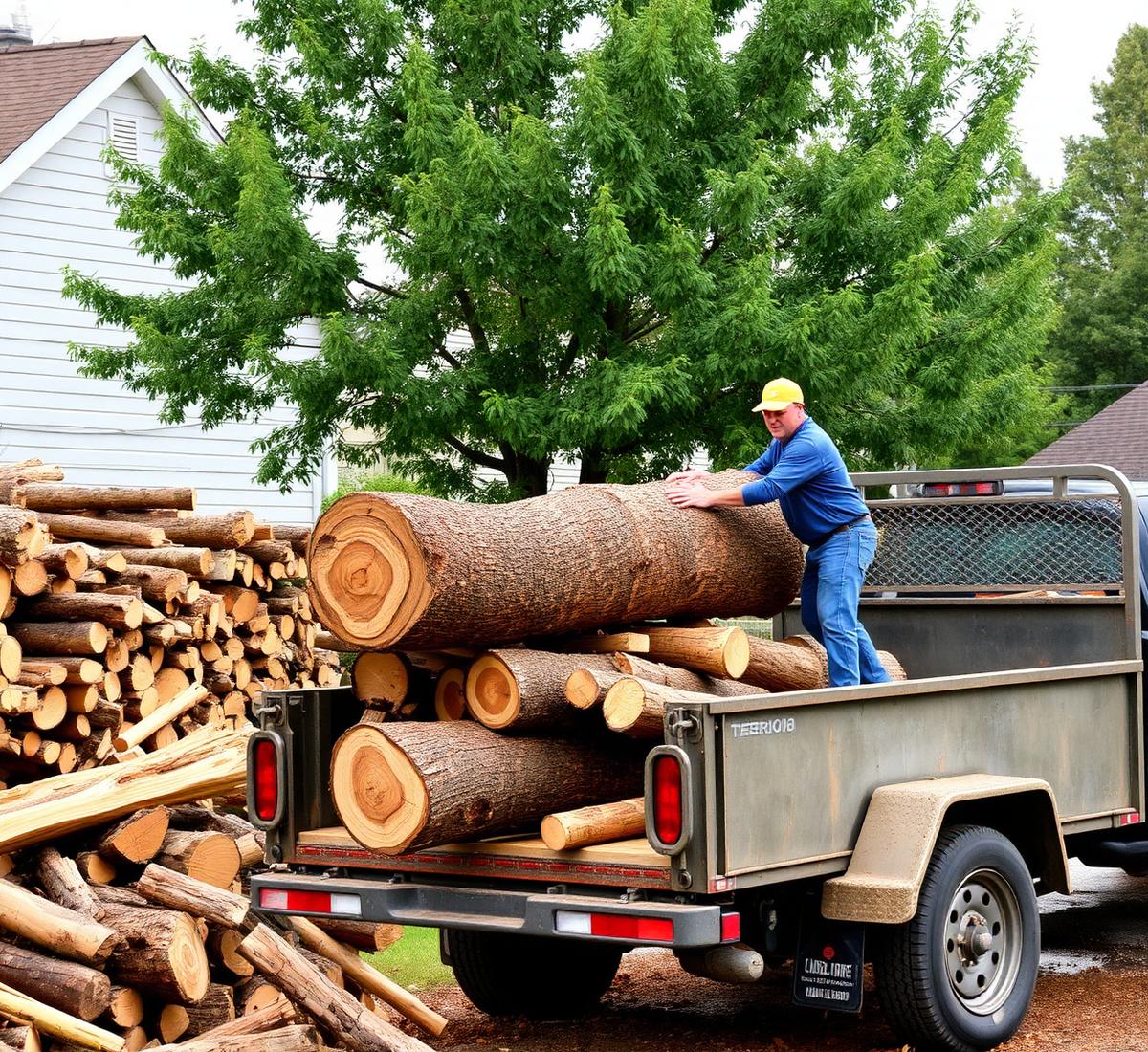 Hauling Log Rounds — Pflugerville
